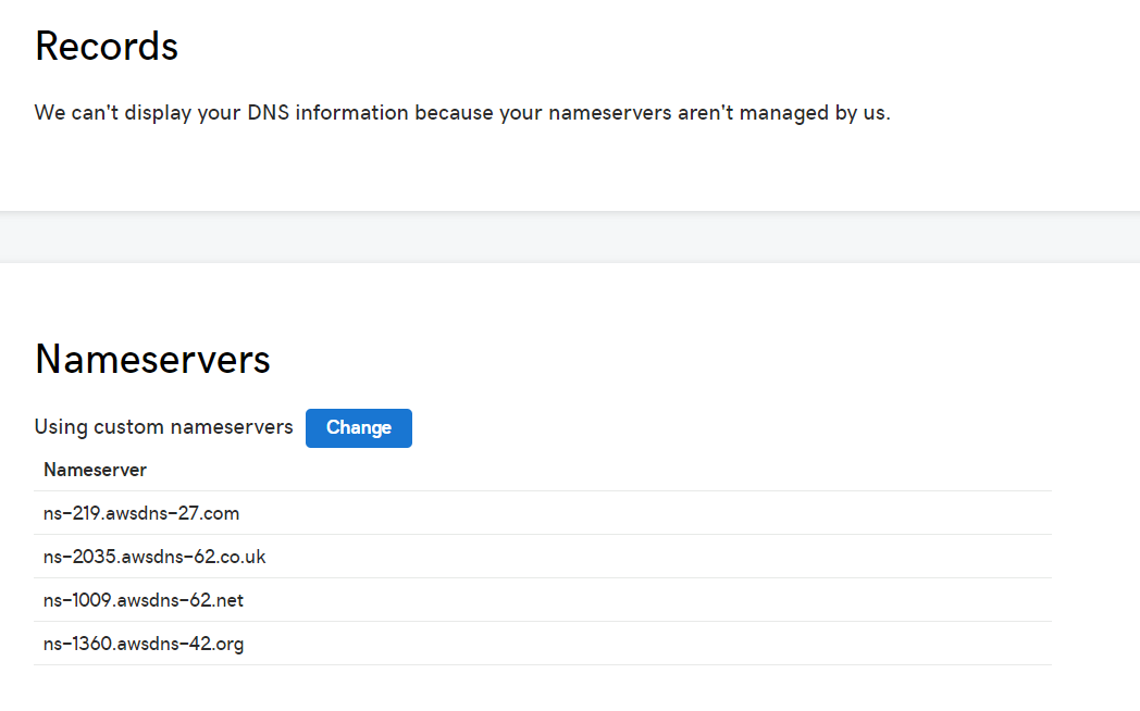 GoDaddy nameserver